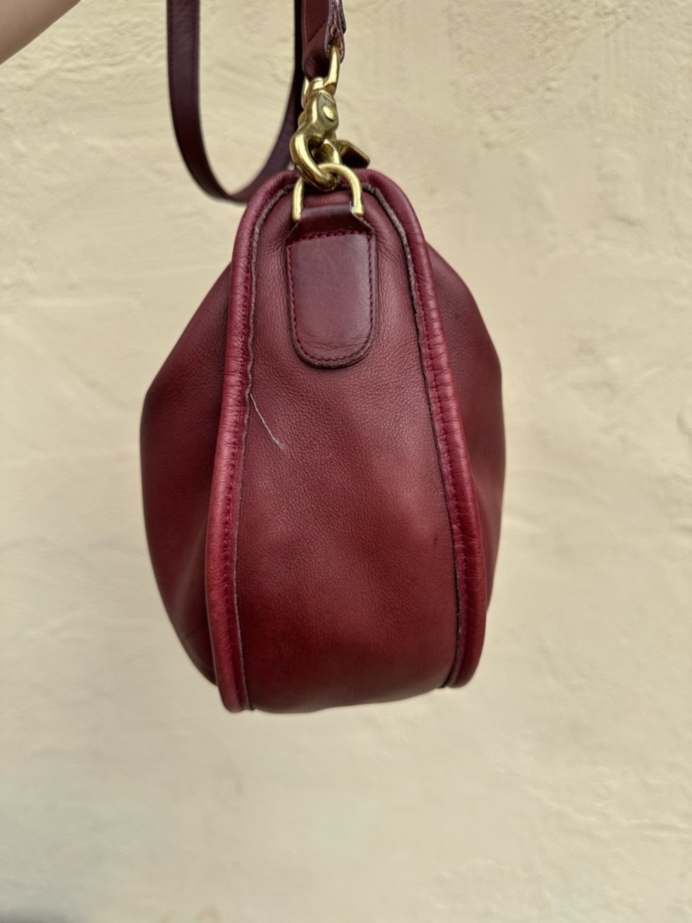 🍷Vintage Coach Swinger Bag in Wine 4040🍷 - Picture 4 of 8